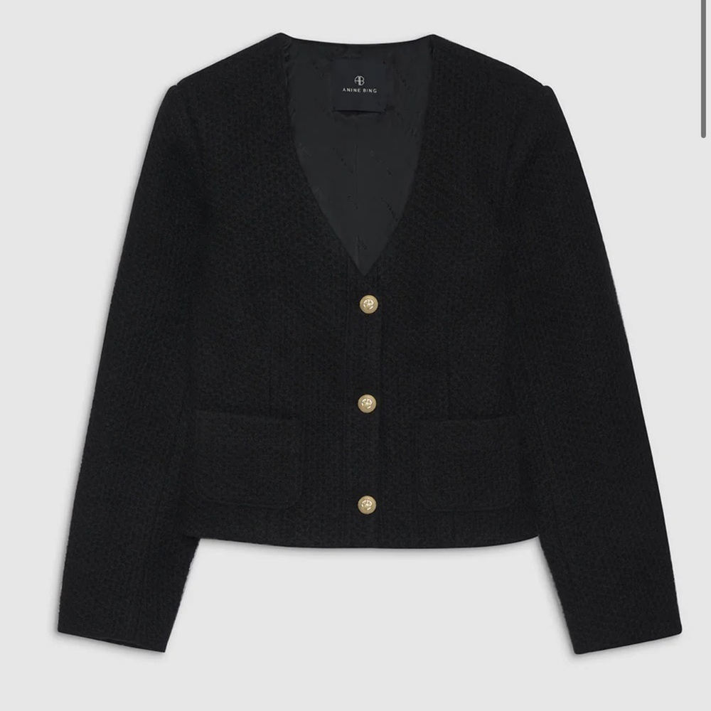 NWT Anine Bing Anitta Jacket in black medium